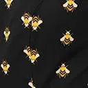 1950s Style Black & Yellow Bee Print Swing Dress