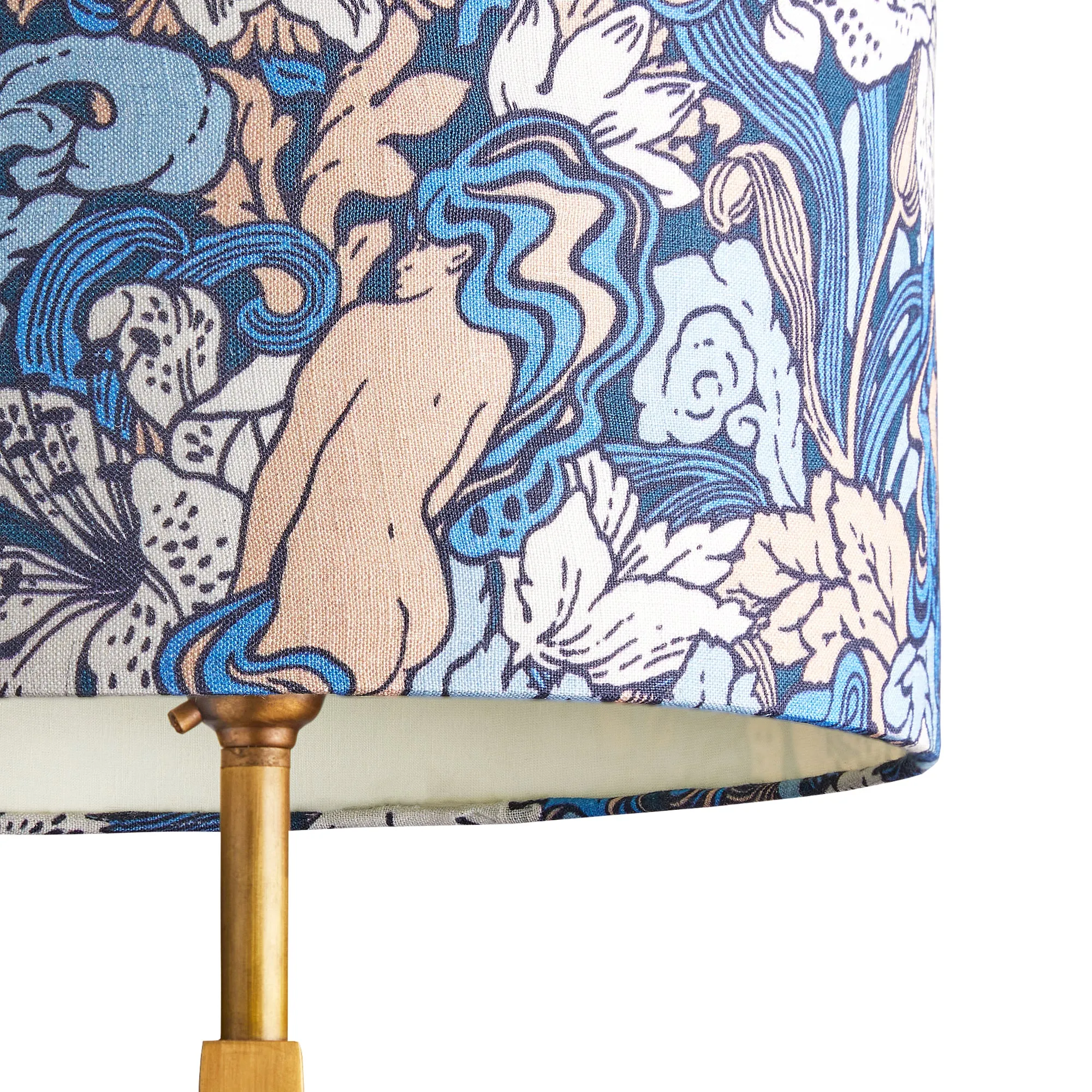 20cm tall tapered shade in opal and lily Forbidden Fruit from Sanderson's 'Archive'