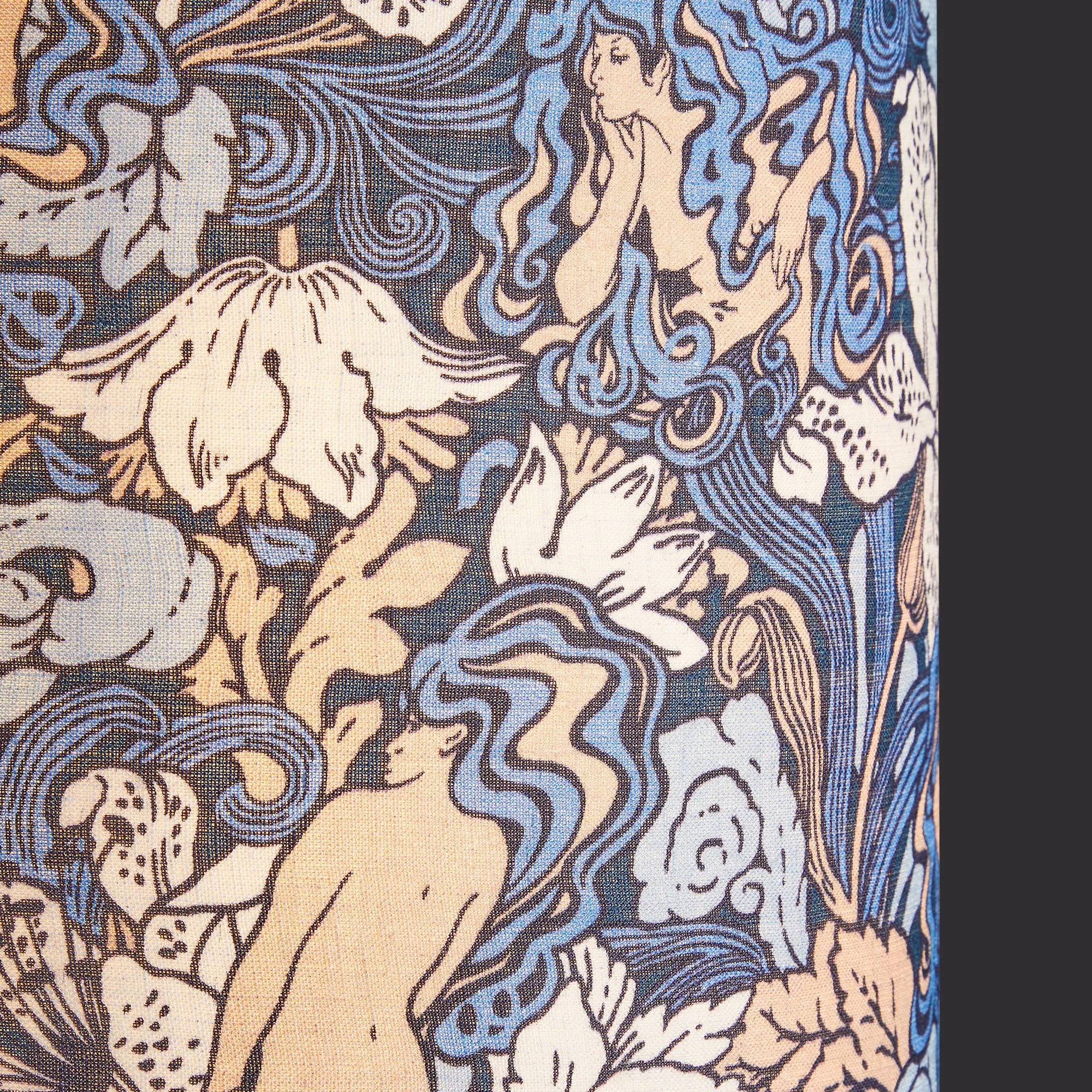 20cm tall tapered shade in opal and lily Forbidden Fruit from Sanderson's 'Archive'