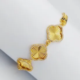 21K Clover Bracelet