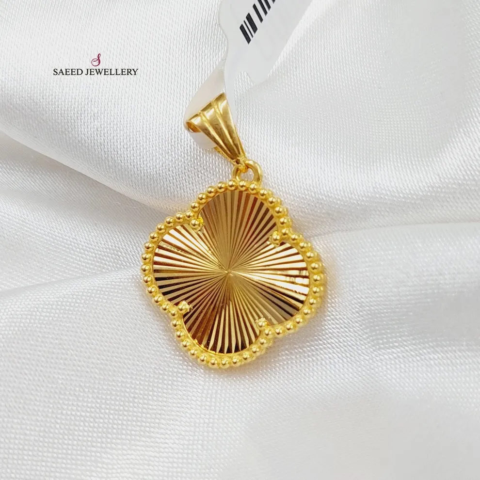 21K Clover Pendant