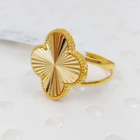 21K Clover Ring