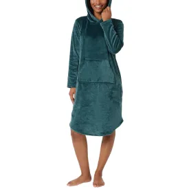 32 Degrees Women's Super Soft Velour Relaxed Fit Hooded Lounger