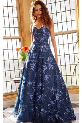 A Line Sweetheart Neck Gown