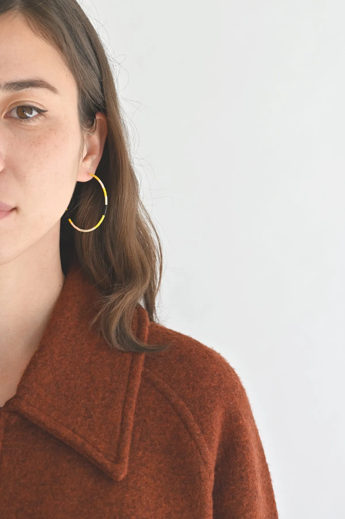 A Yellow Sun Earrings - Large