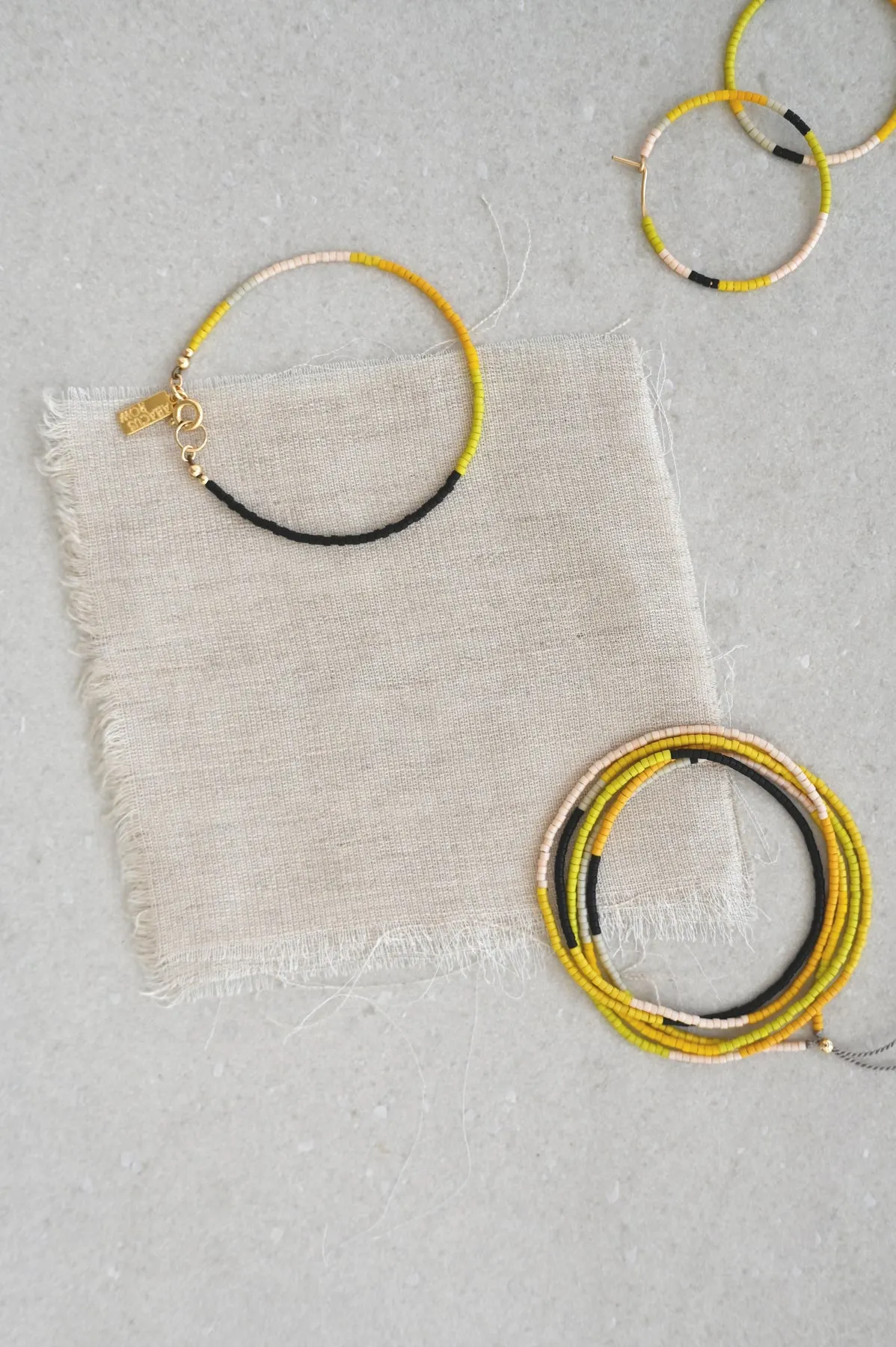 A Yellow Sun Earrings - Large
