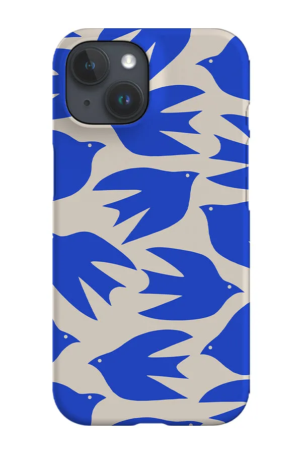 Abstract Bird Scatter Phone Case (Off White)