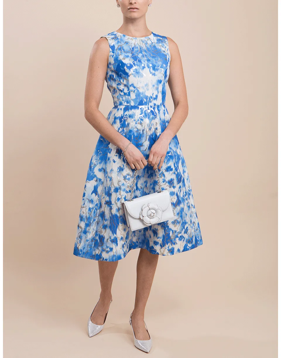 Abstract Floral A-Line Dress