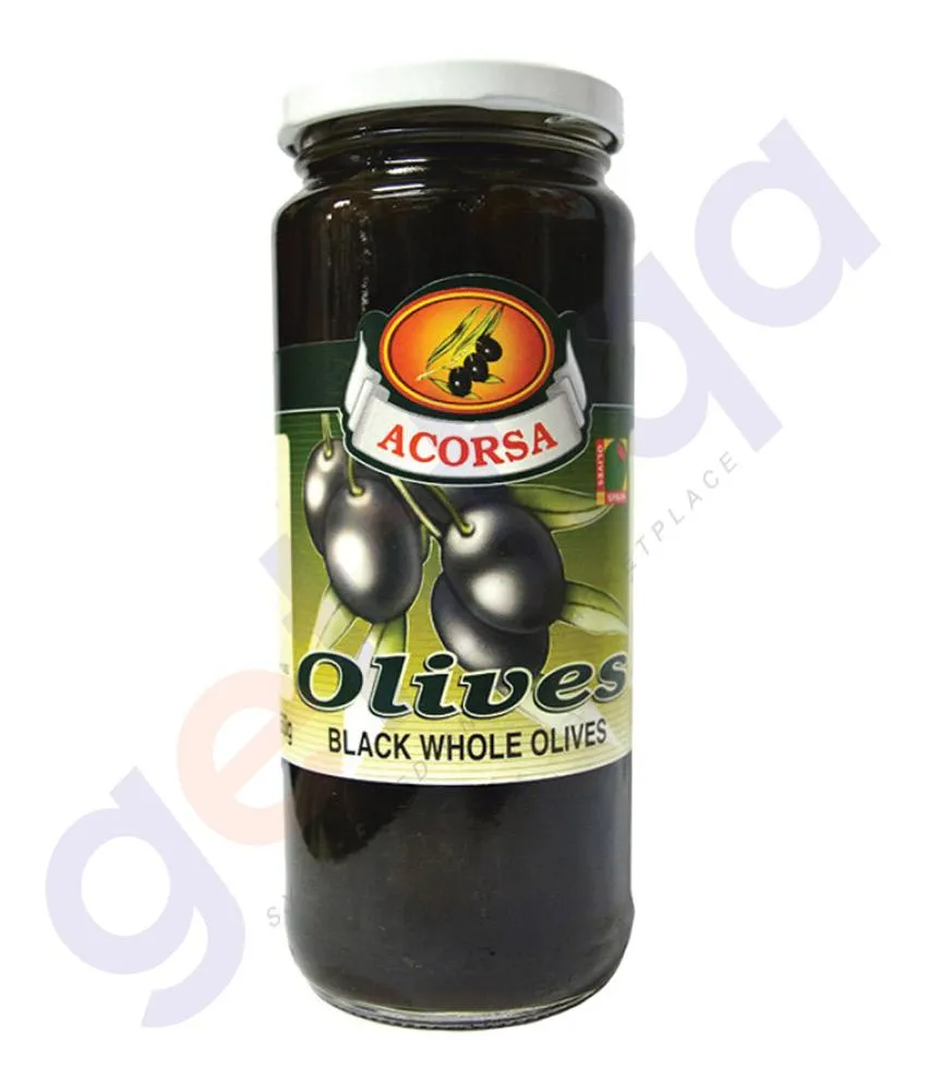 ACORSA OLIVES BLACK PLAIN JAR