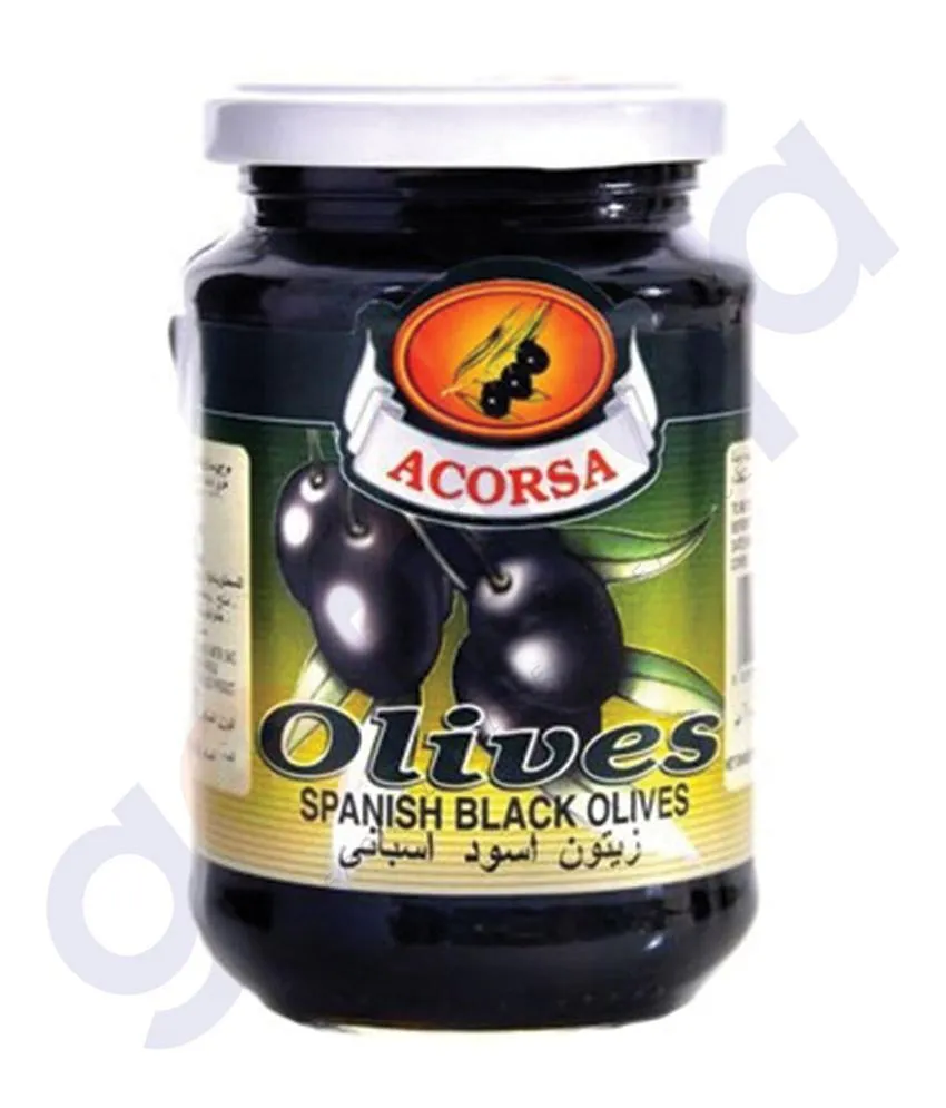 ACORSA OLIVES BLACK PLAIN JAR