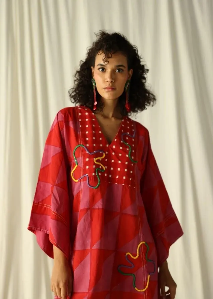 Andretta Embroidered Shift Dress