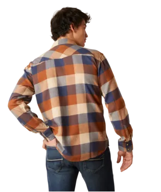 Ariat® Men's Haider Plaid Retro Fit Long Sleeve Snap Front Western Shirt