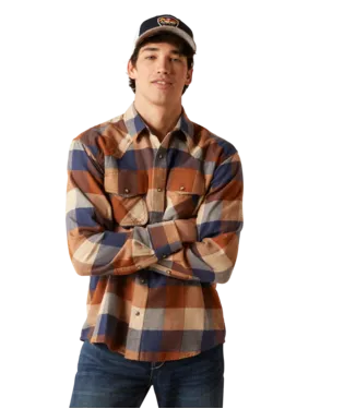 Ariat® Men's Haider Plaid Retro Fit Long Sleeve Snap Front Western Shirt