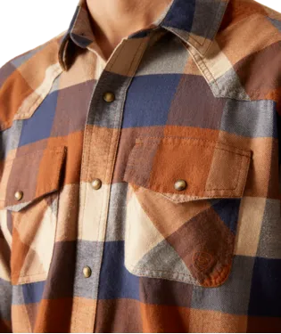 Ariat® Men's Haider Plaid Retro Fit Long Sleeve Snap Front Western Shirt