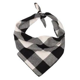 Bandana | Black & Off-White Buffalo Check