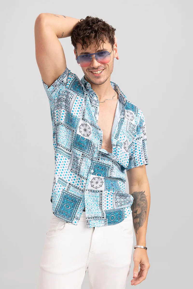 Baroque Bandana Blue Shirt