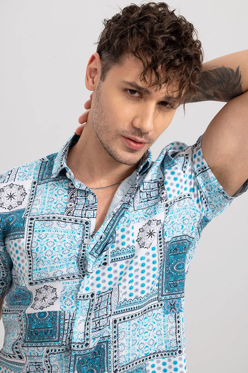 Baroque Bandana Blue Shirt