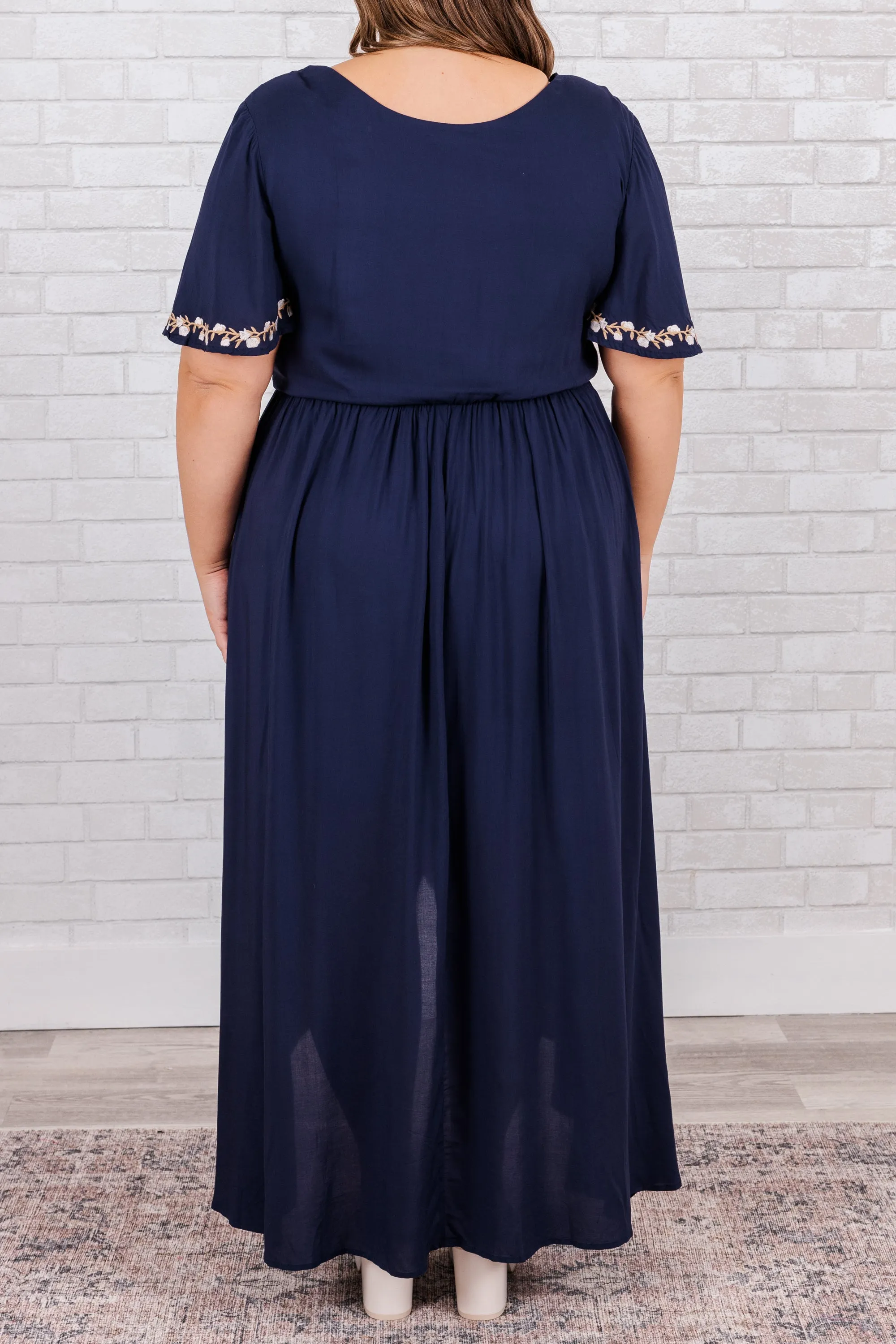 Best Born To Be Free Dress, Navy