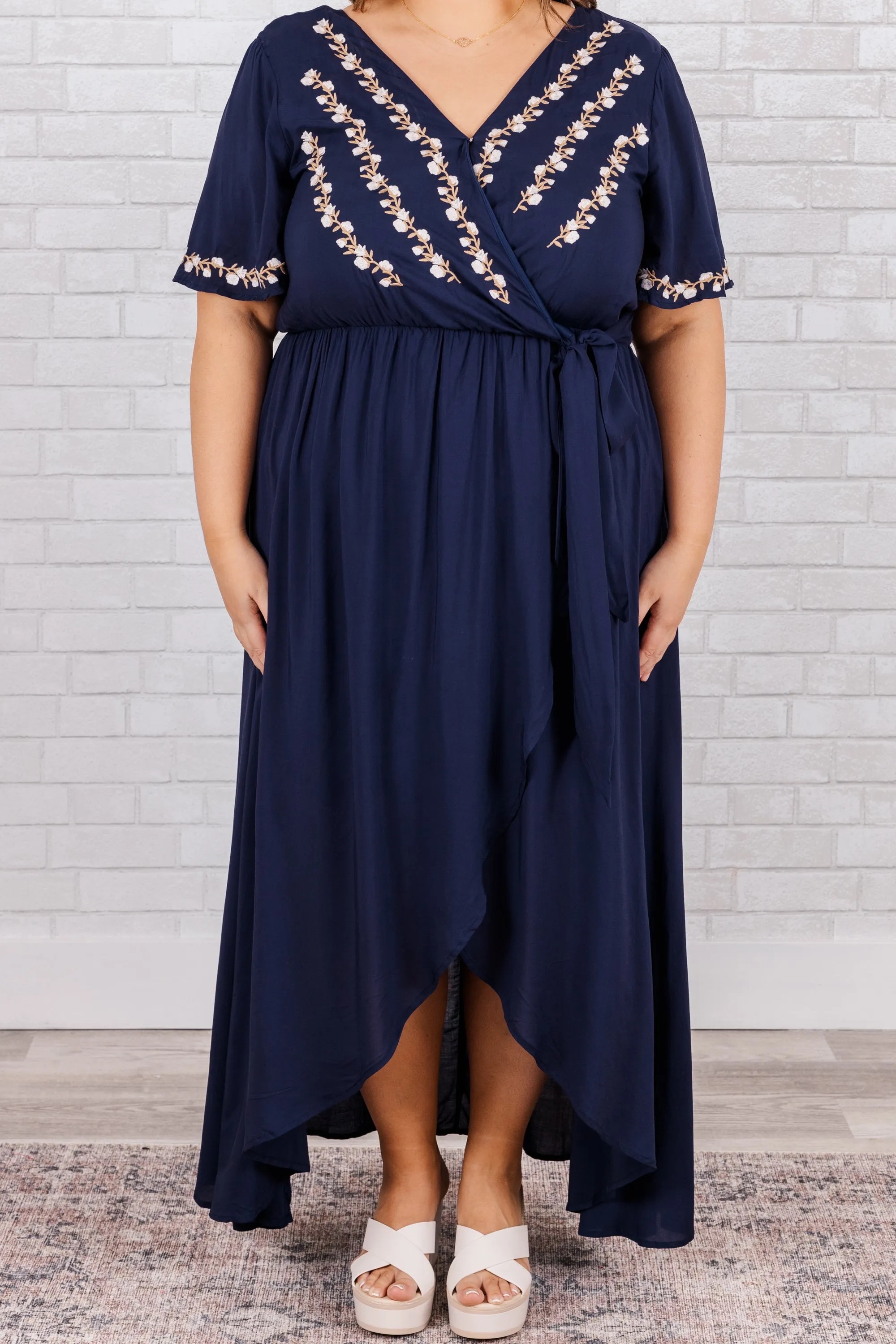 Best Born To Be Free Dress, Navy