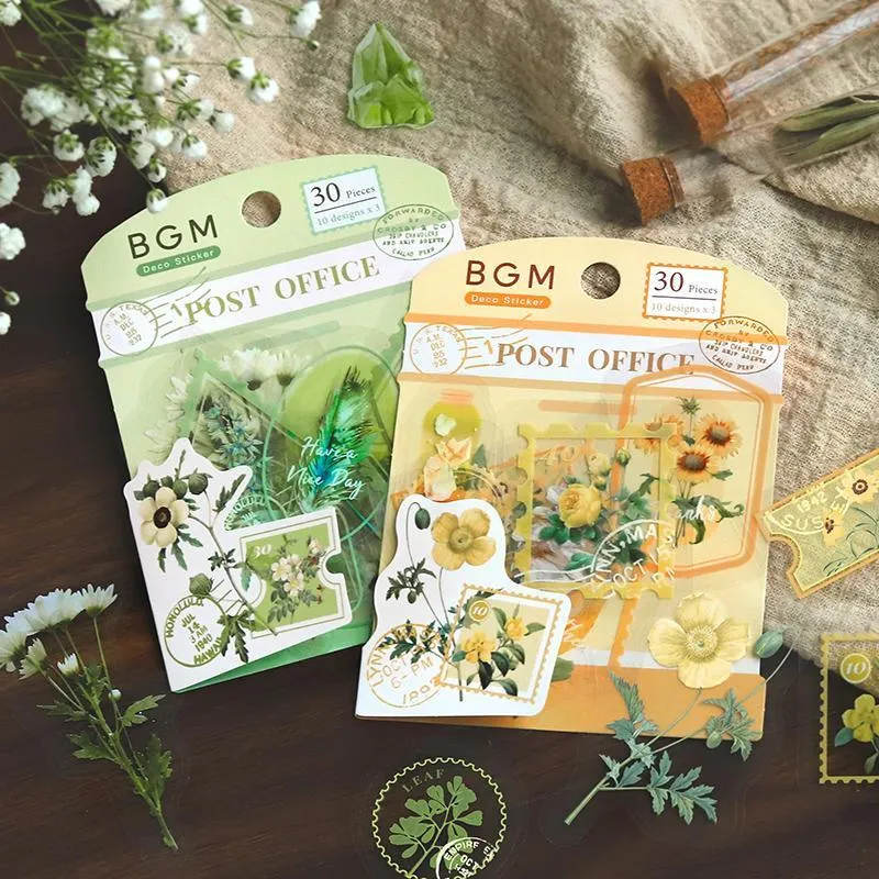 BGM Green Garden Post Office Clear Seal