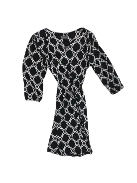 Black & White Dress Casual Midi Luxology, Size 12