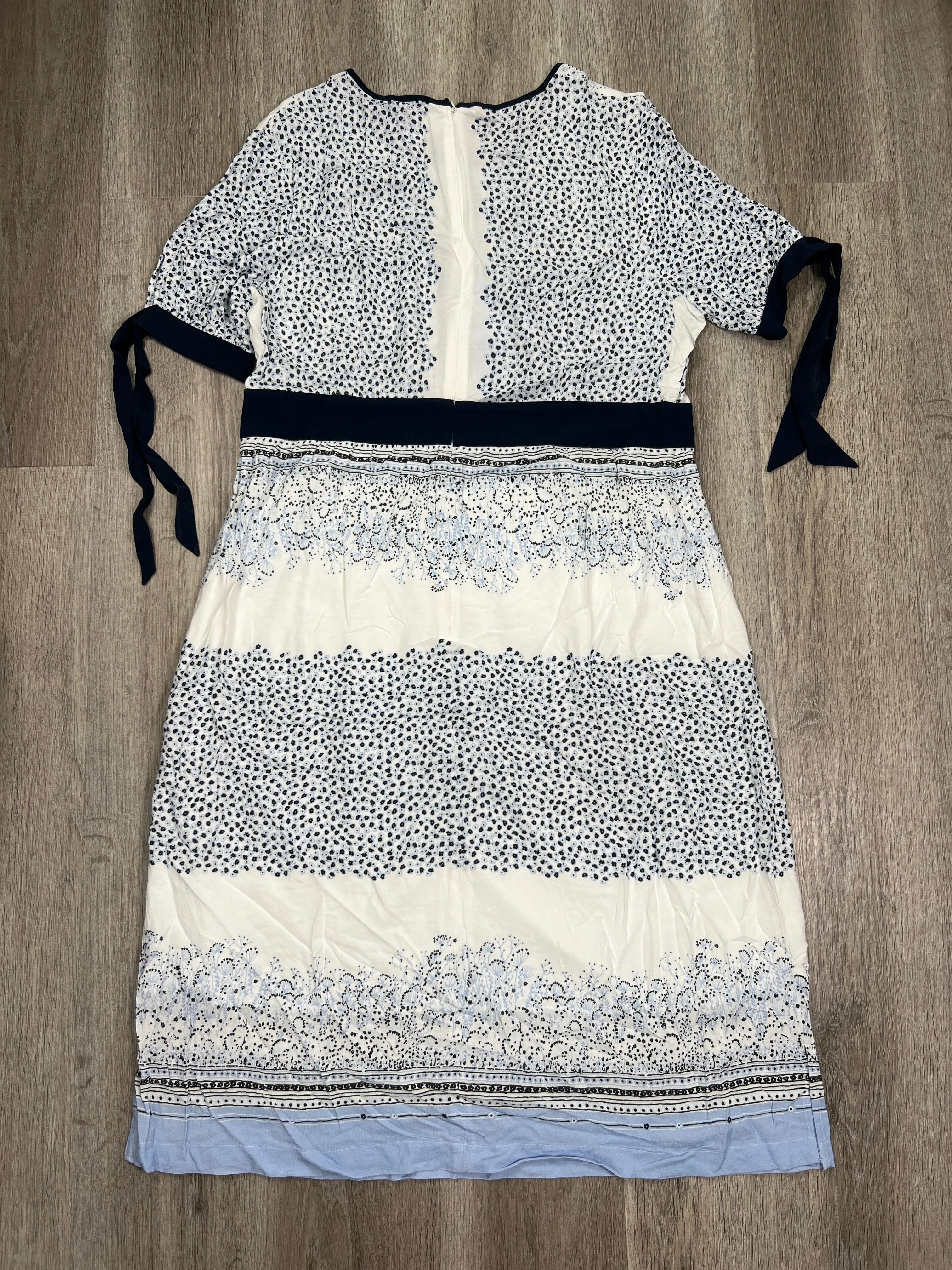 Blue & White Dress Casual Midi J. Crew, Size Xxl