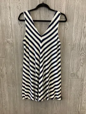 Blue & White Dress Casual Short Loft, Size M