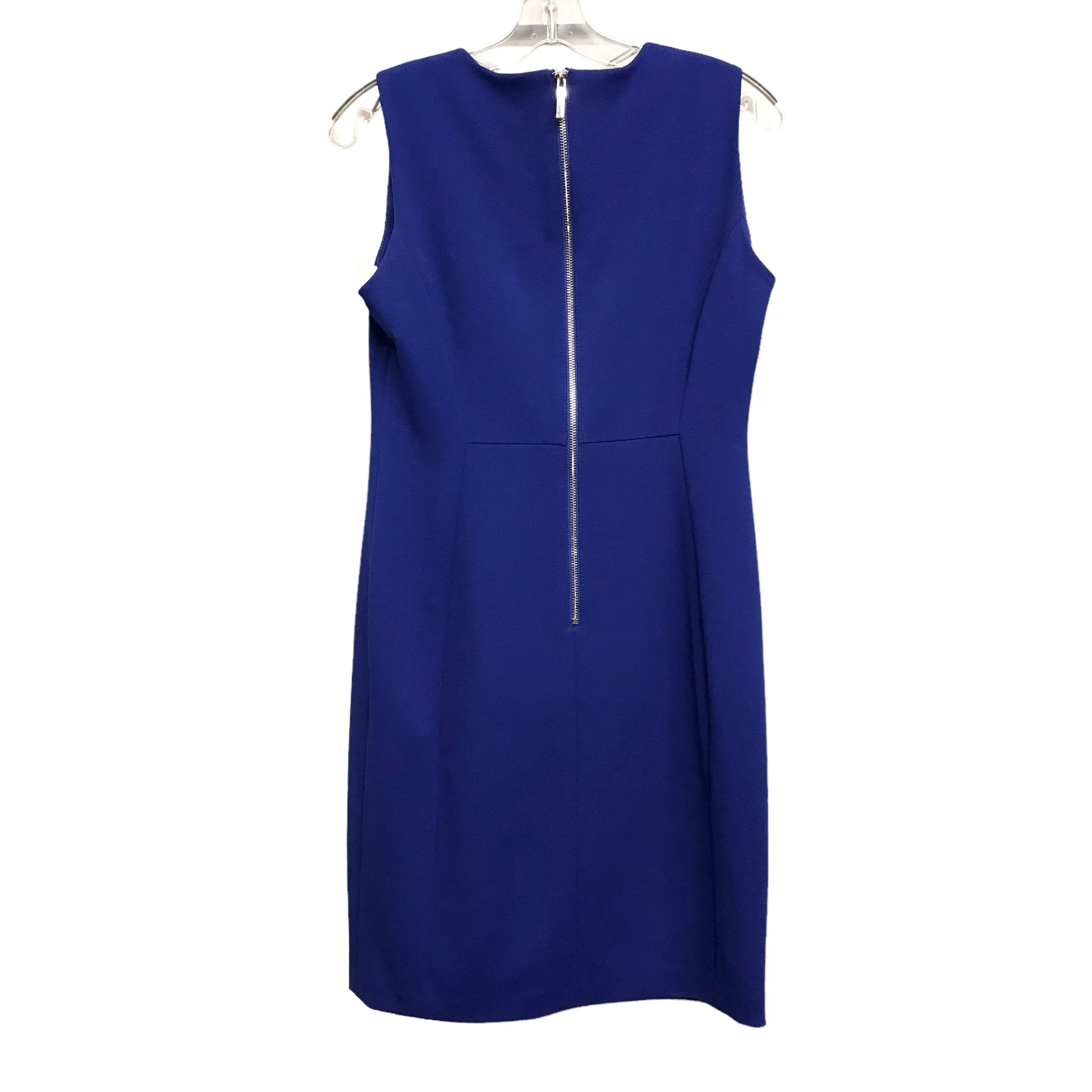 BLUE DRESS CASUAL MIDI by CALVIN KLEIN Size:L