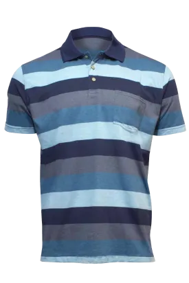 Blue Horizon Striped Polo BH2820