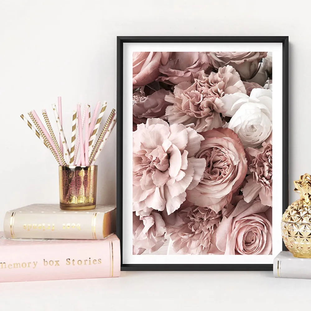 Blush Florals | Sea of Flowers - Art Print