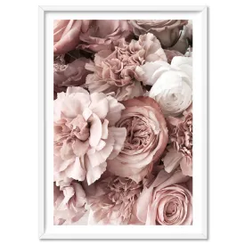 Blush Florals | Sea of Flowers - Art Print