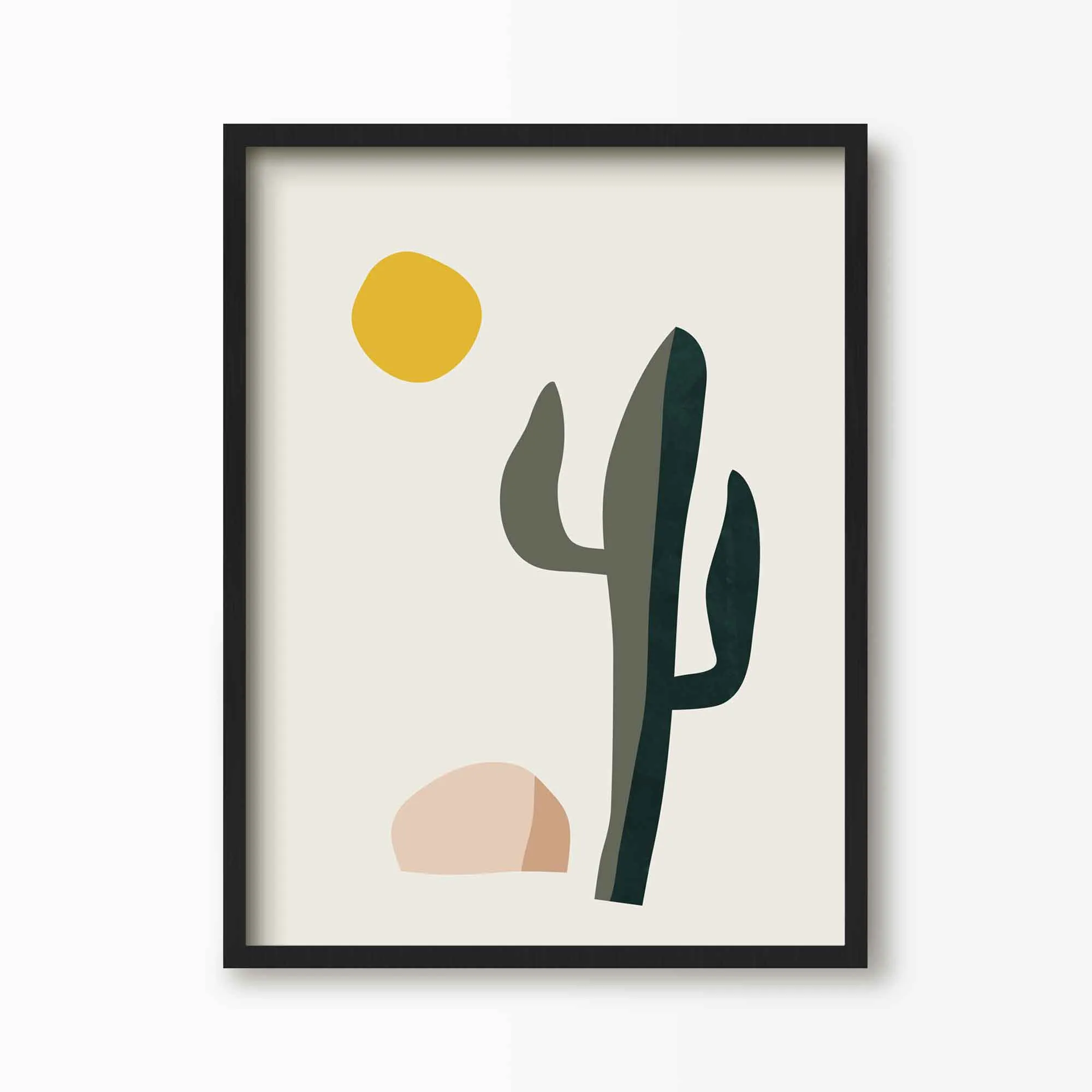Boho Desert Cactus Art Print
