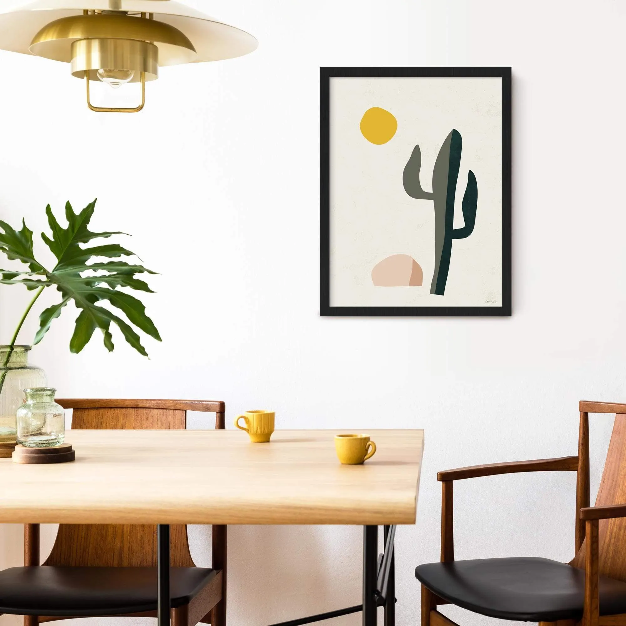 Boho Desert Cactus Art Print
