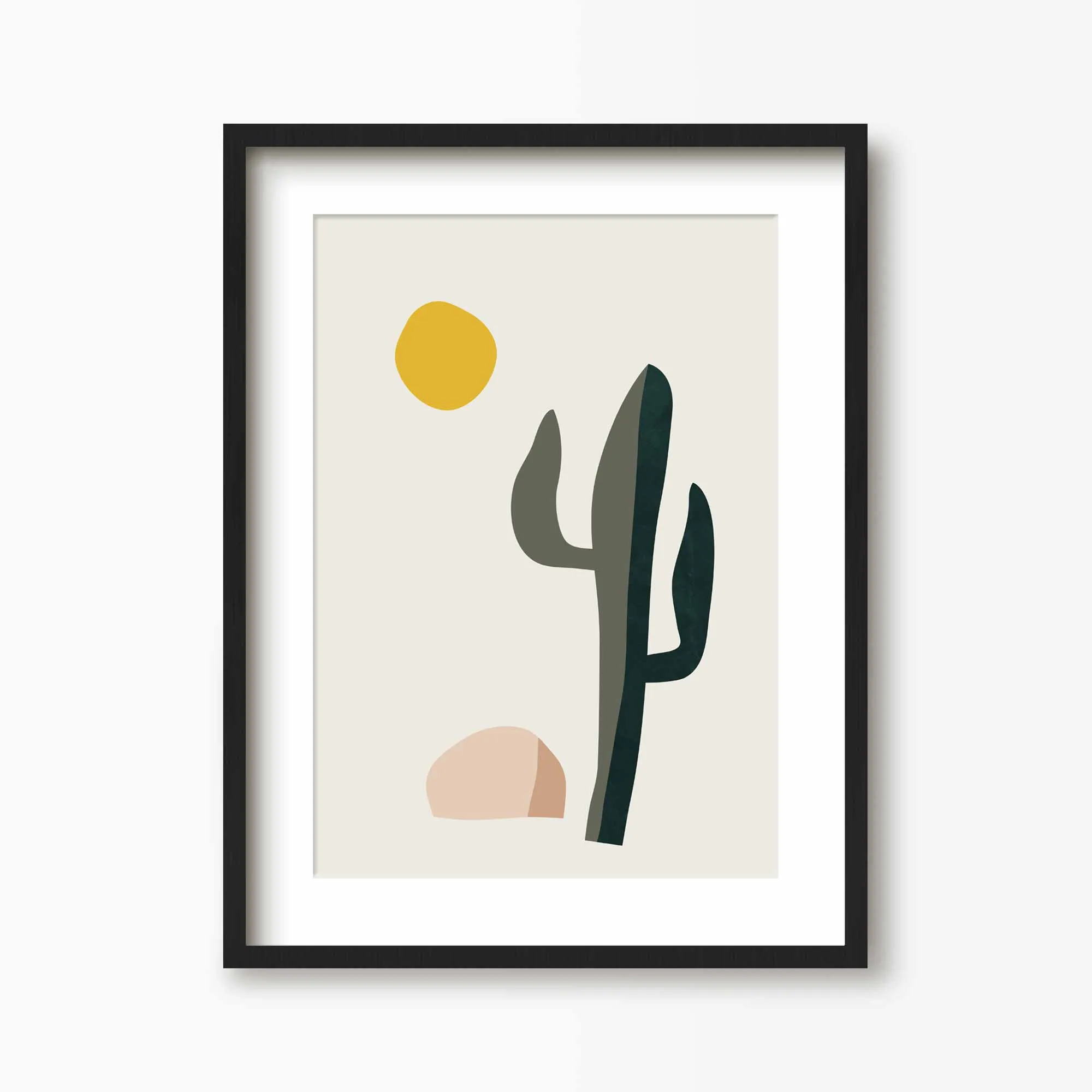 Boho Desert Cactus Art Print