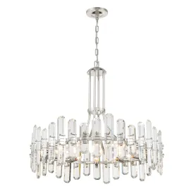 Bolton 12 Light Polished Nickel Chandelier
