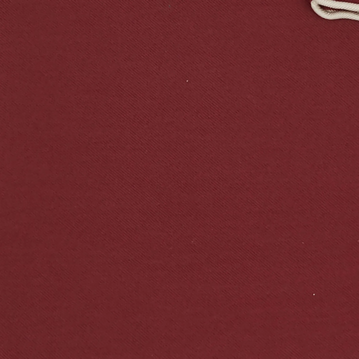 Burgundy and White Piped Silk Pocket Square
