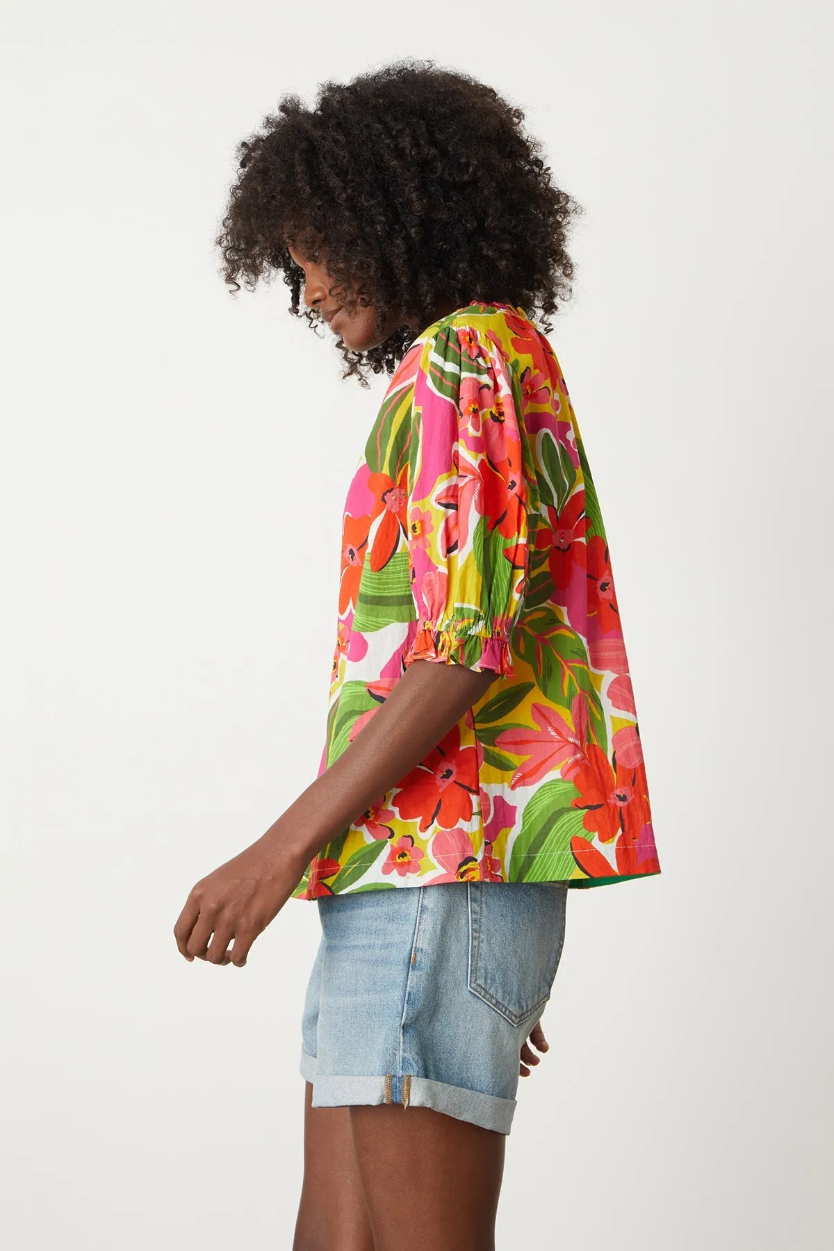CARRIE PRINTED BOHO TOP