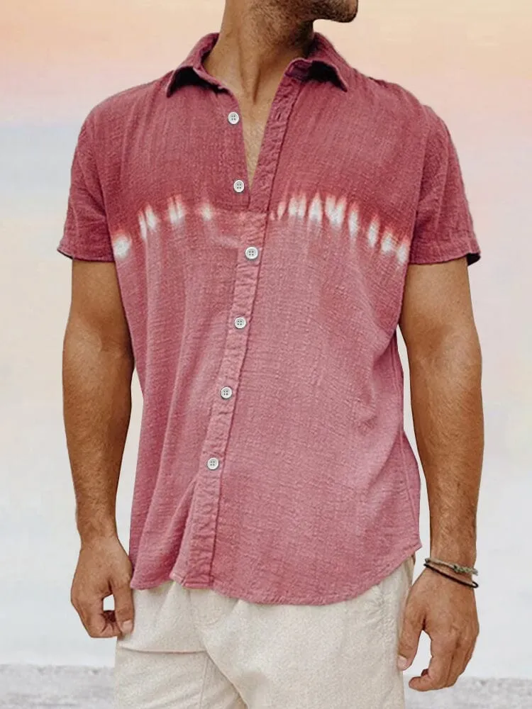Casual Soft Splicing Cotton Linen Shirt