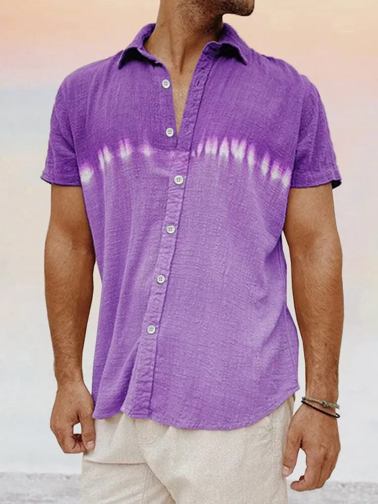 Casual Soft Splicing Cotton Linen Shirt