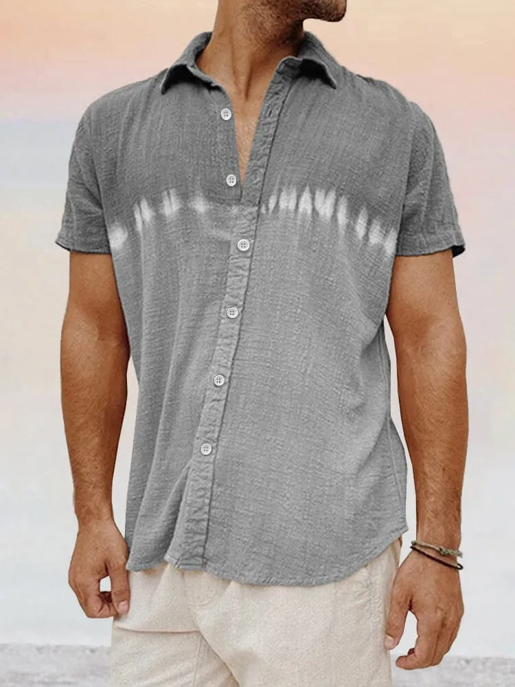 Casual Soft Splicing Cotton Linen Shirt
