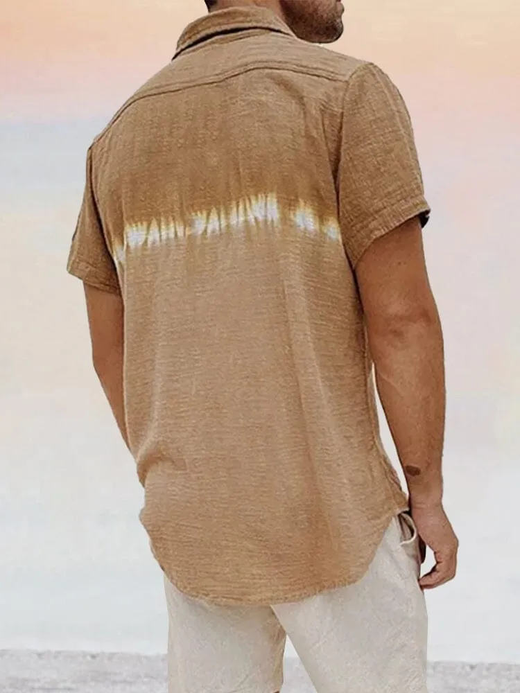 Casual Soft Splicing Cotton Linen Shirt
