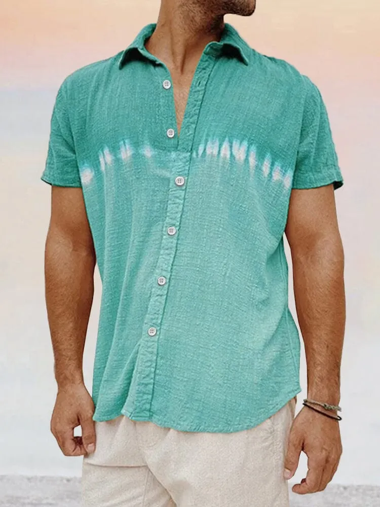 Casual Soft Splicing Cotton Linen Shirt