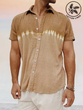 Casual Soft Splicing Cotton Linen Shirt