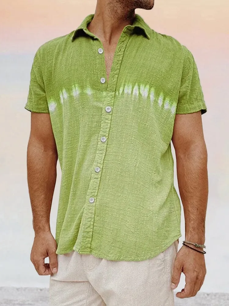 Casual Soft Splicing Cotton Linen Shirt