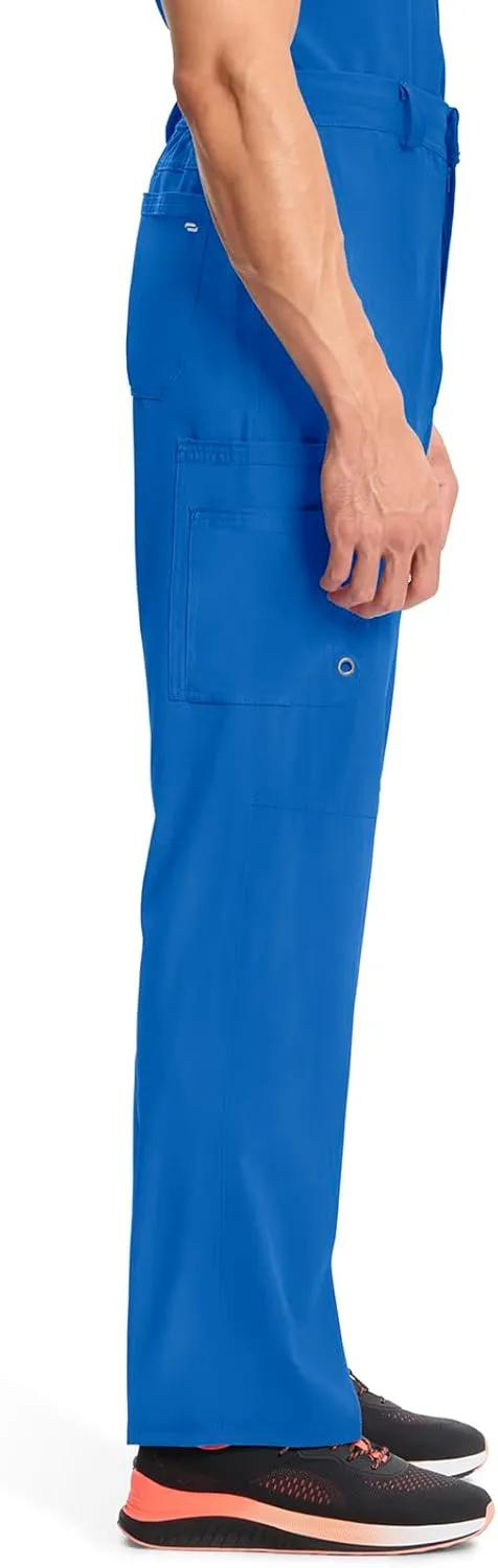 Cherokee Infinity Mens Scrub Pants Modern Fit 6 Pockets Tapered Leg with Drawstring - CK200A
