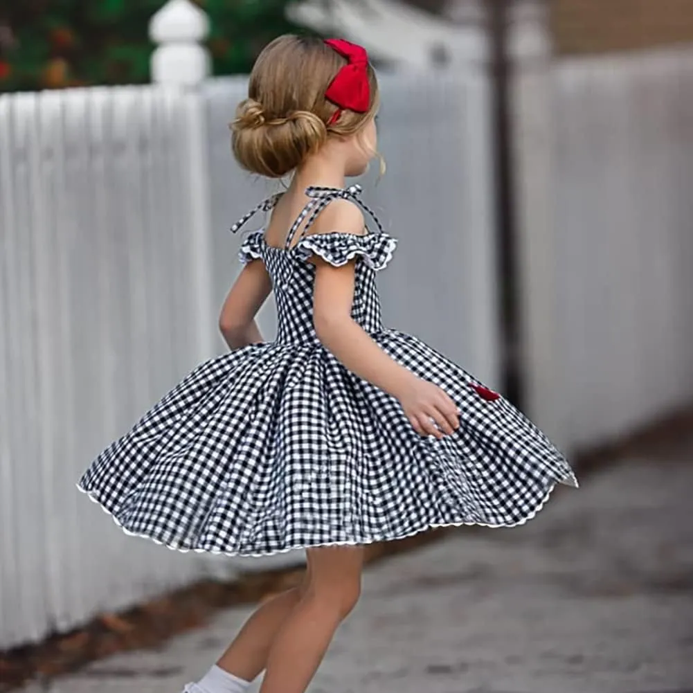 Christmas Dress for Kids Girls Women Plaid Party Dress&Velvet Cape Mommy and Me Matching Xmas Fancy Dress up