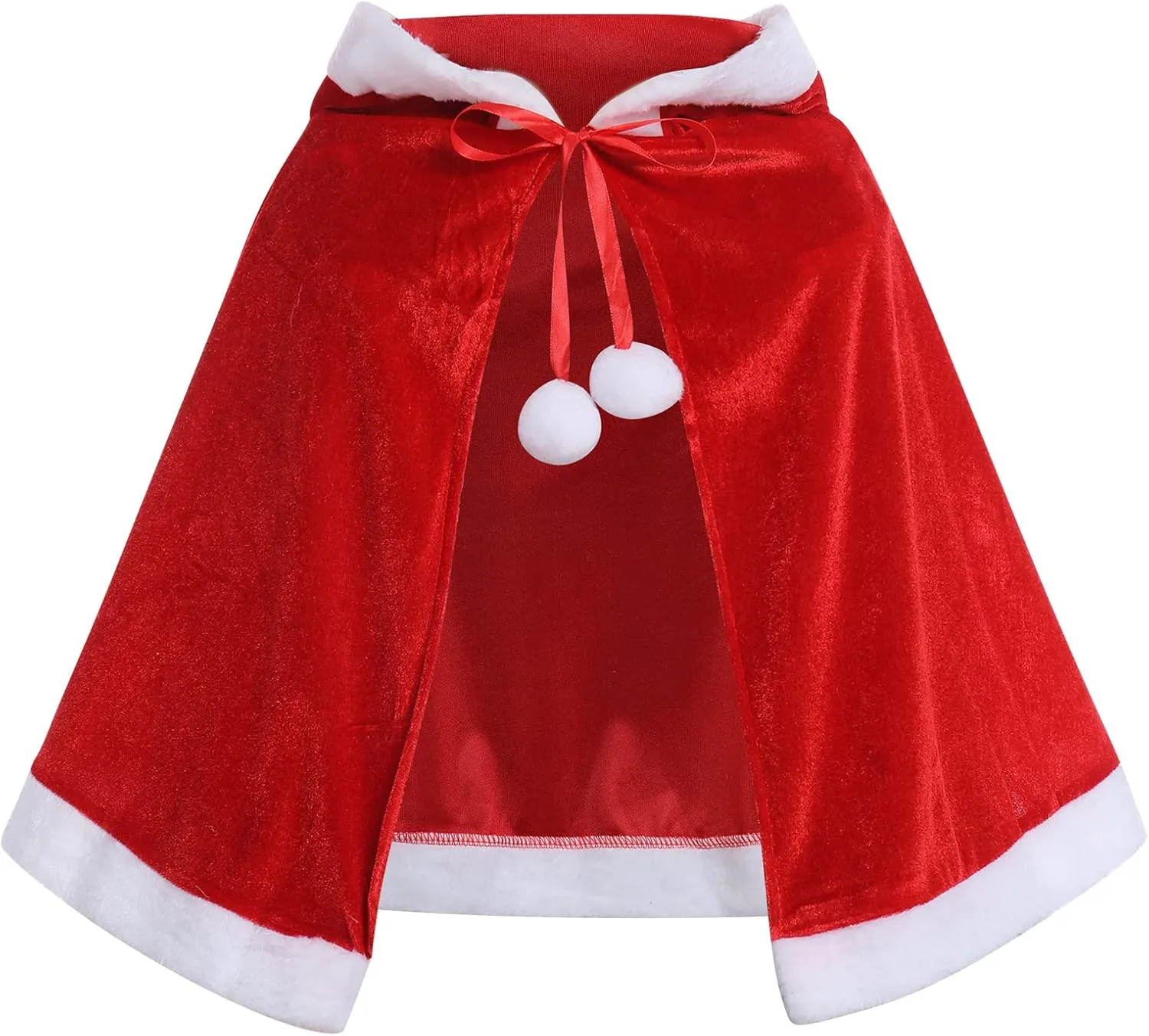 Christmas Dress for Kids Girls Women Plaid Party Dress&Velvet Cape Mommy and Me Matching Xmas Fancy Dress up