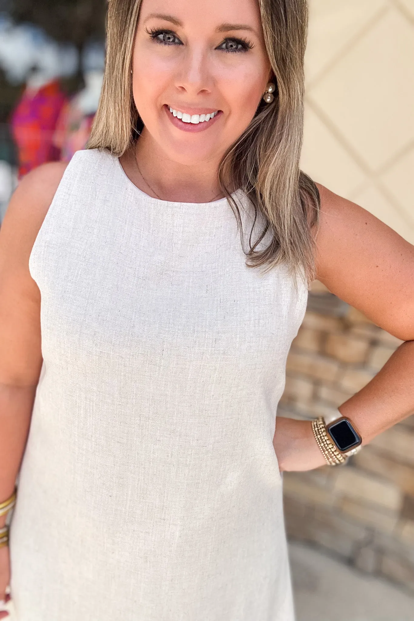 Classic Linen Shift Dress