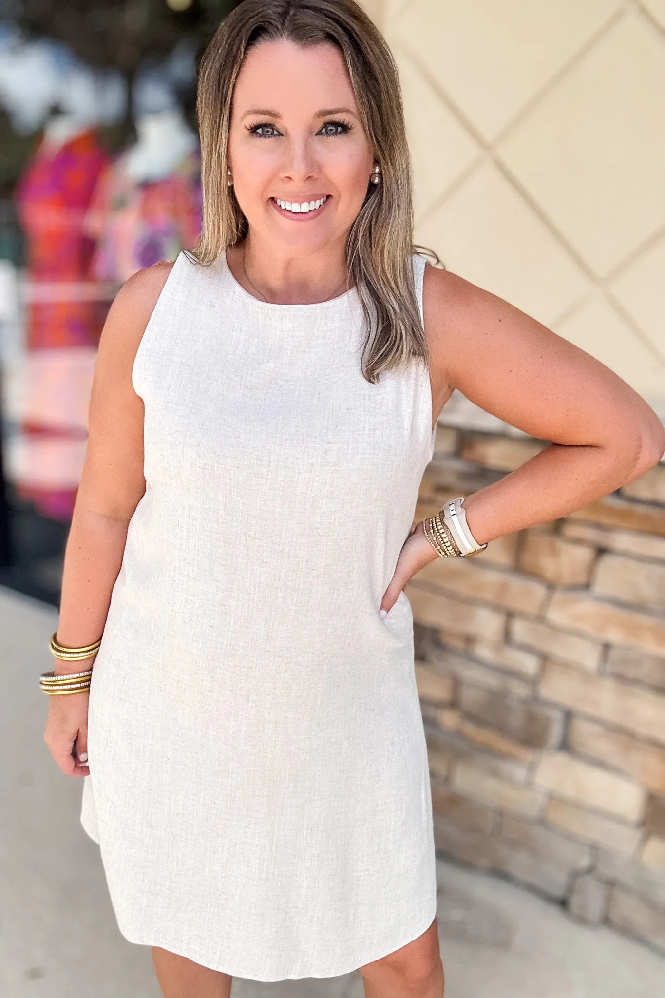 Classic Linen Shift Dress