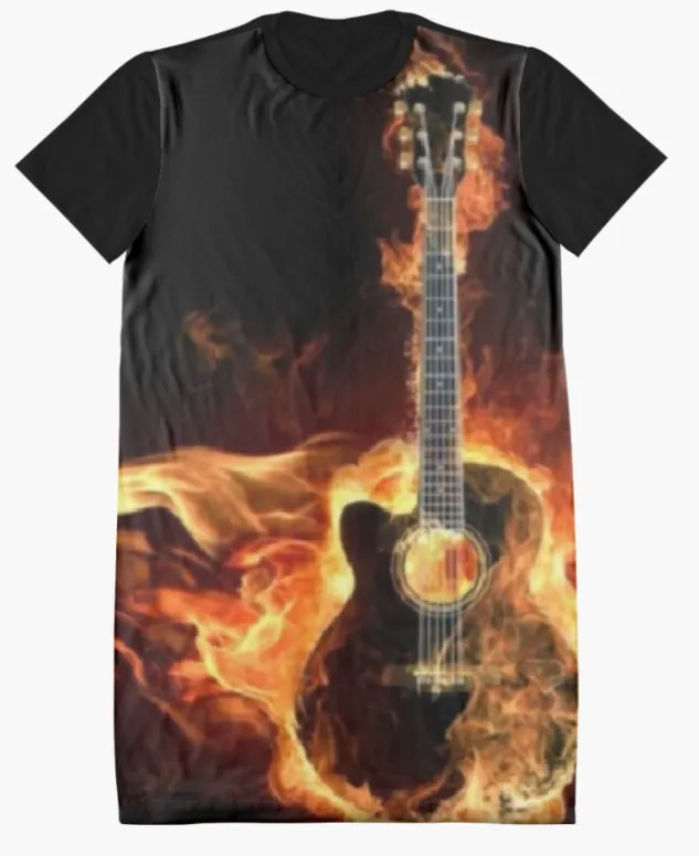 Cowgirl Kim Blazing Strings Graphic Tee Dress